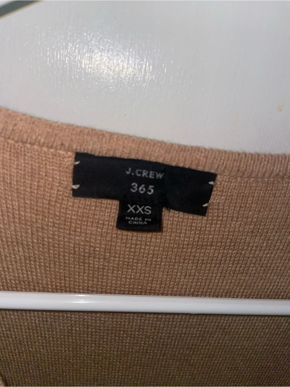 J. Crew 365 Open-Front Camel Knit Cardigan Sweater